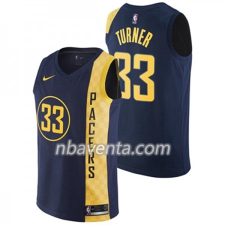 Camiseta Hombre Indiana Pacers Myles Turner 33 Nike City Edition Swingman